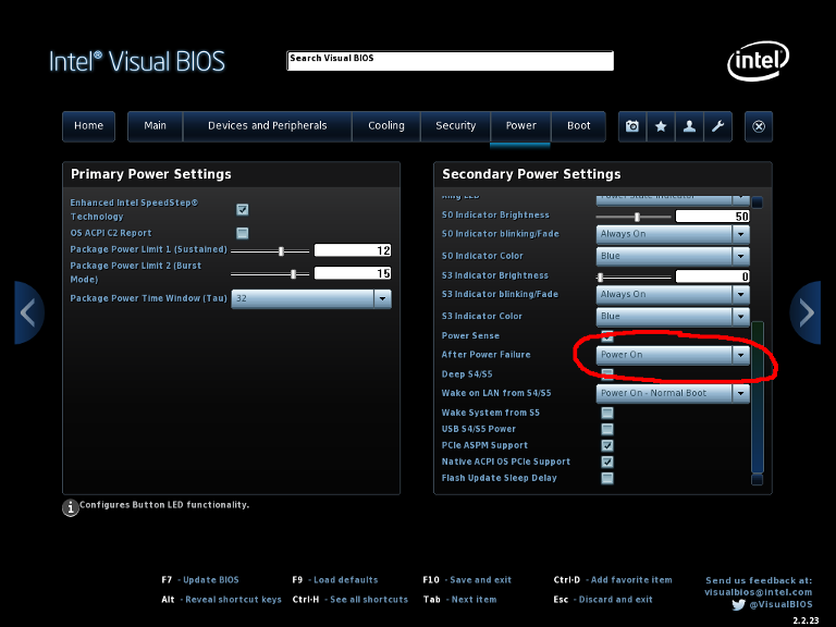 Intel NUC BIOS Settings for FreePBX Redshift VoIP